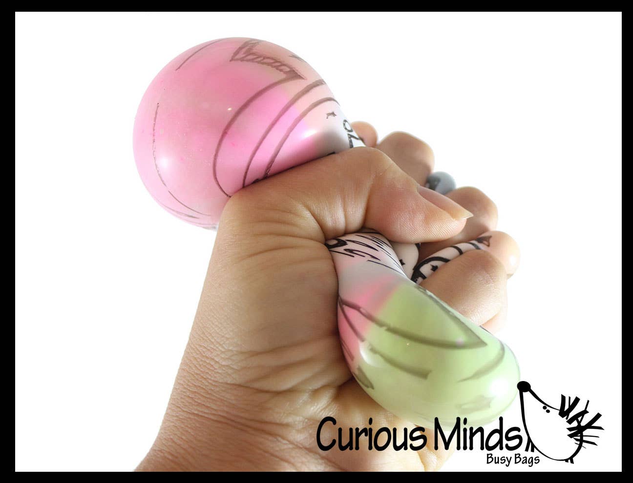 Nee-Doh Press-Doh Blank Black and White Color Changing Soft