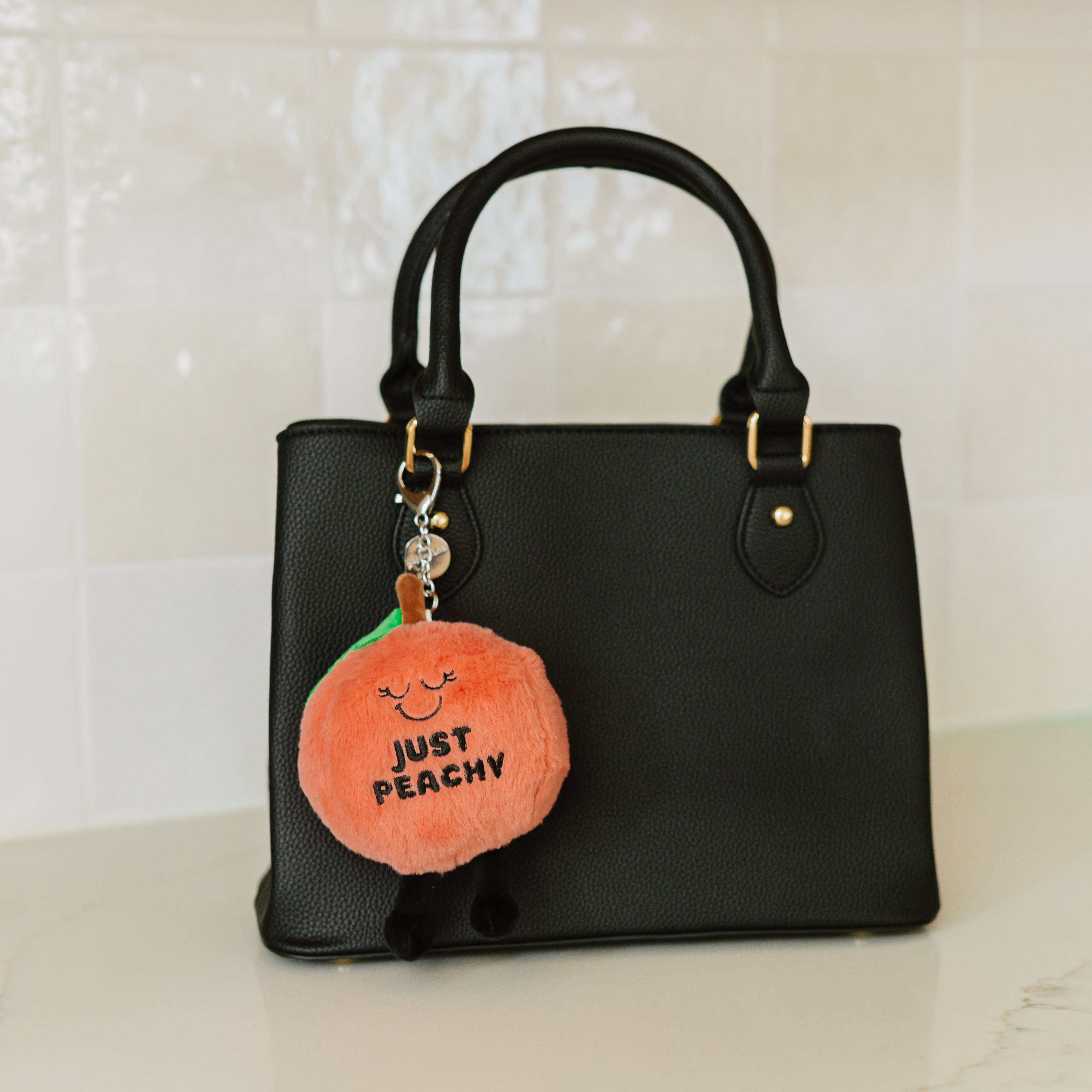 Plush Bag Charm Cute Just Peachy Soft Toy Funny Gift Animal