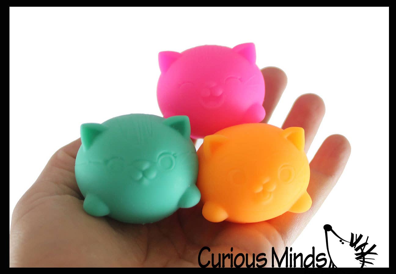 Bola elástica rellena de masa suave NeeDoh Teenie Cool Cat Groovy