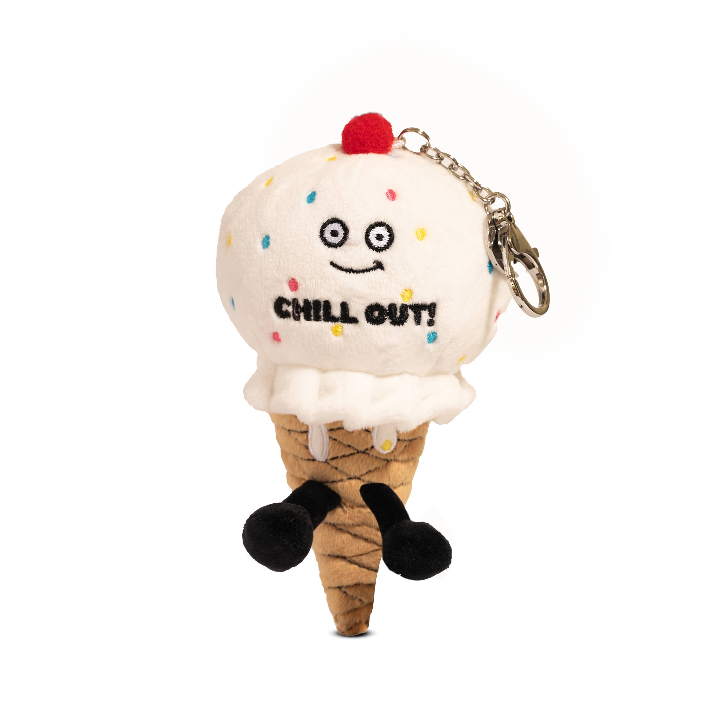 Plush Ice Cream Bag Charm Soft Cuddly Toy Funny Cute Gift