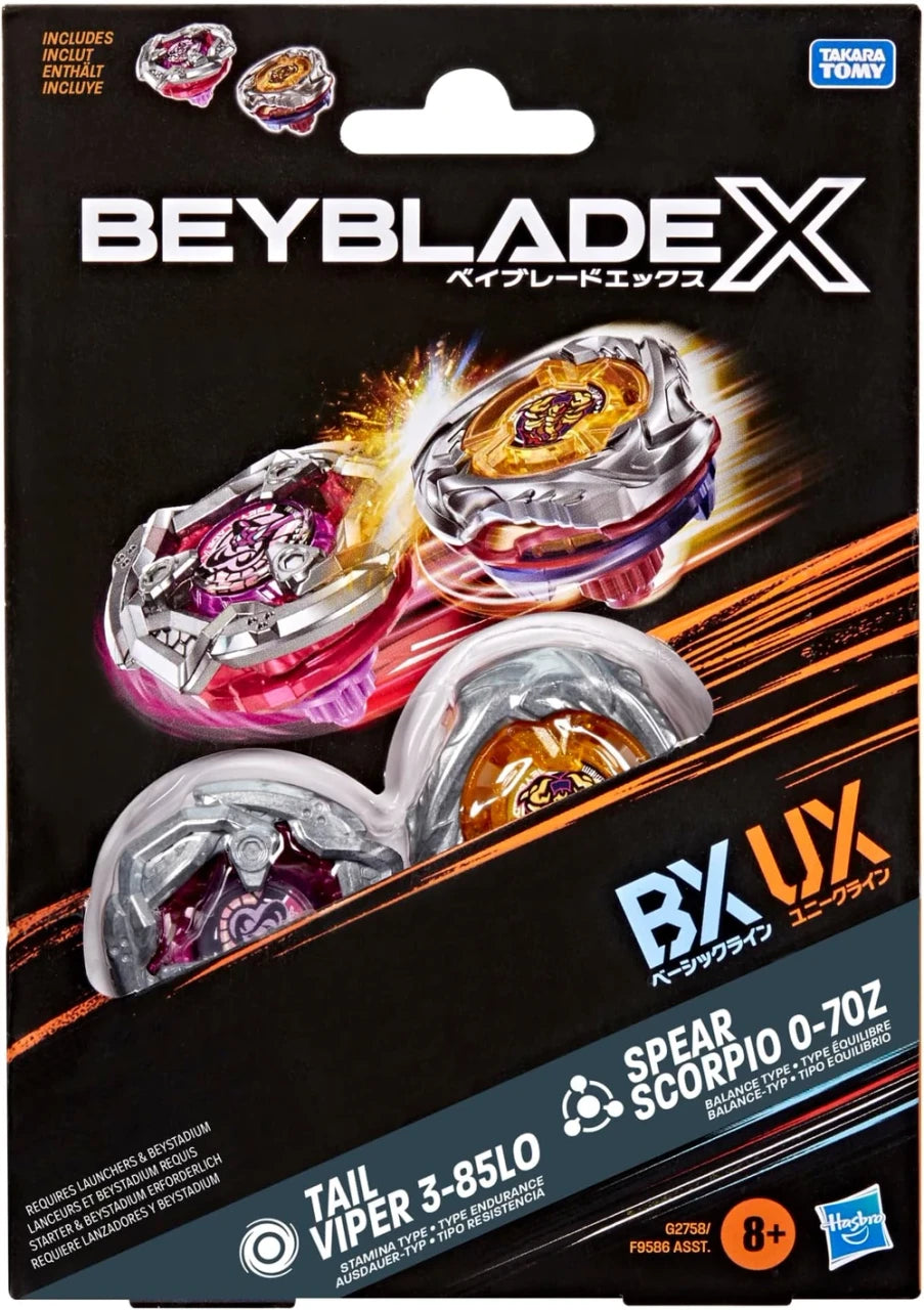 Beyblade X: BX-UX Tail Viper & Spear Scorpio