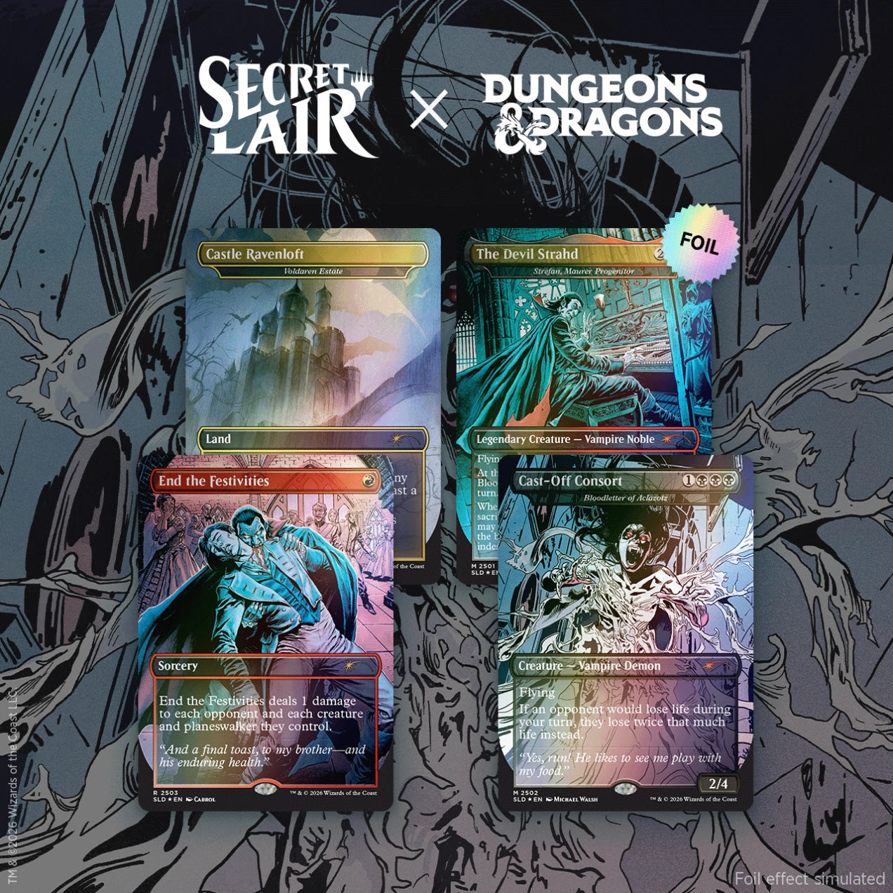 Magic the Gathering: Secret Lair Drop Series - Strahd's Decent - FOIL