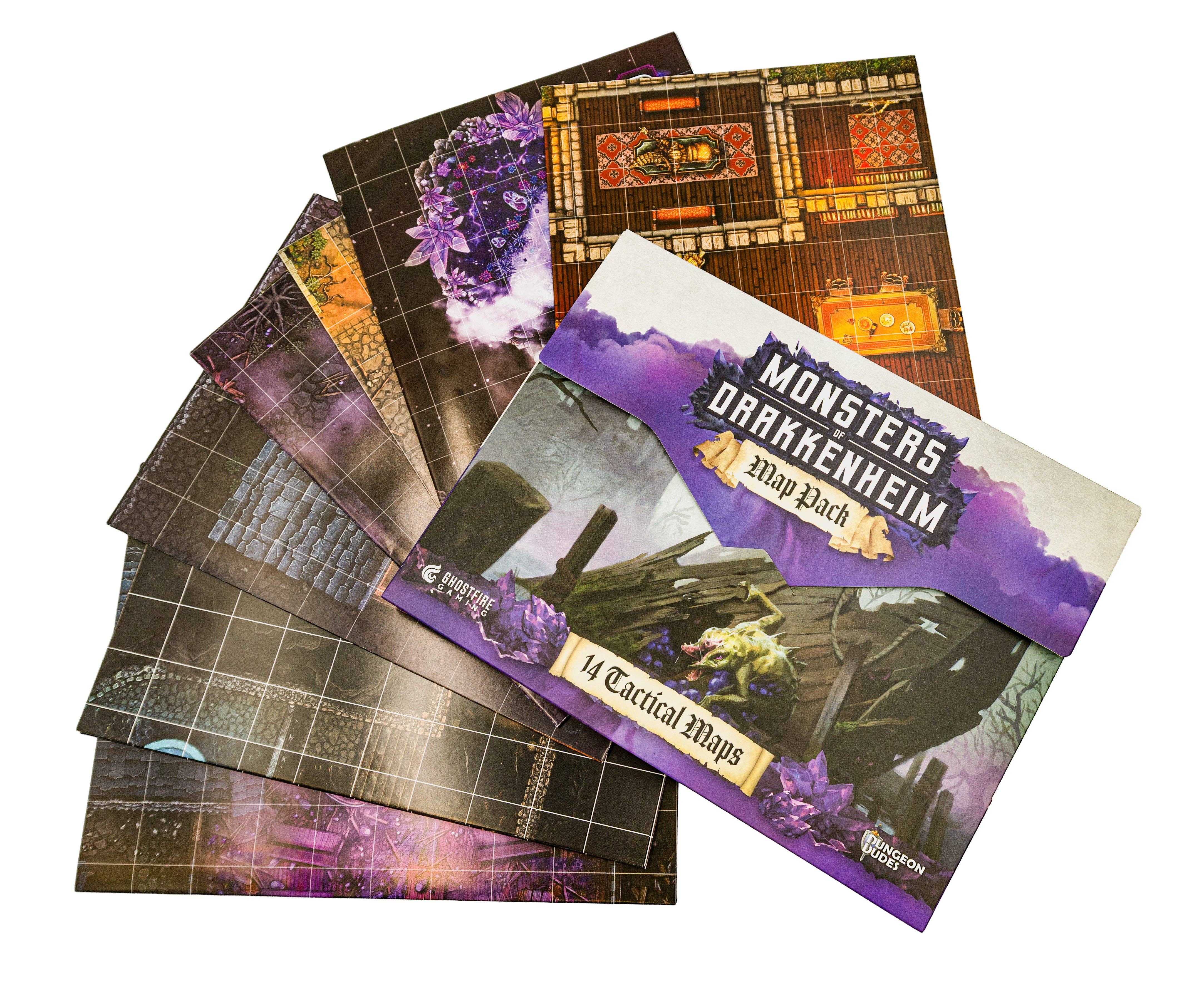 Monsters of Drakkenheim: Lairs Map Pack