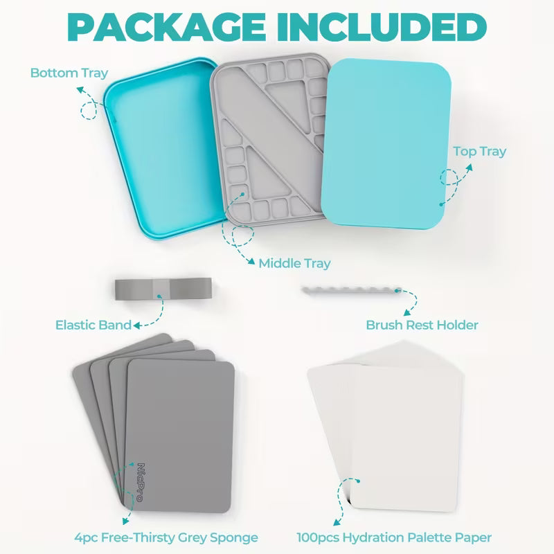 Artist Paint Palette: Wet Palette 2-in-1 Combo