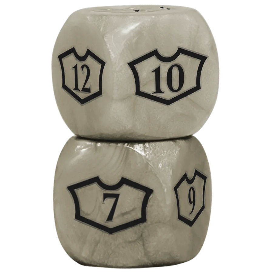 Ultra Pro | MTG: Deluxe Loyalty Dice Set - Plains White - (4 ct.)
