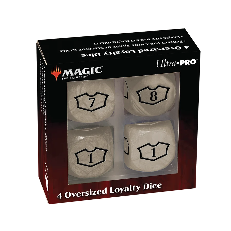 Ultra Pro | MTG: Deluxe Loyalty Dice Set - Plains White - (4 ct.)