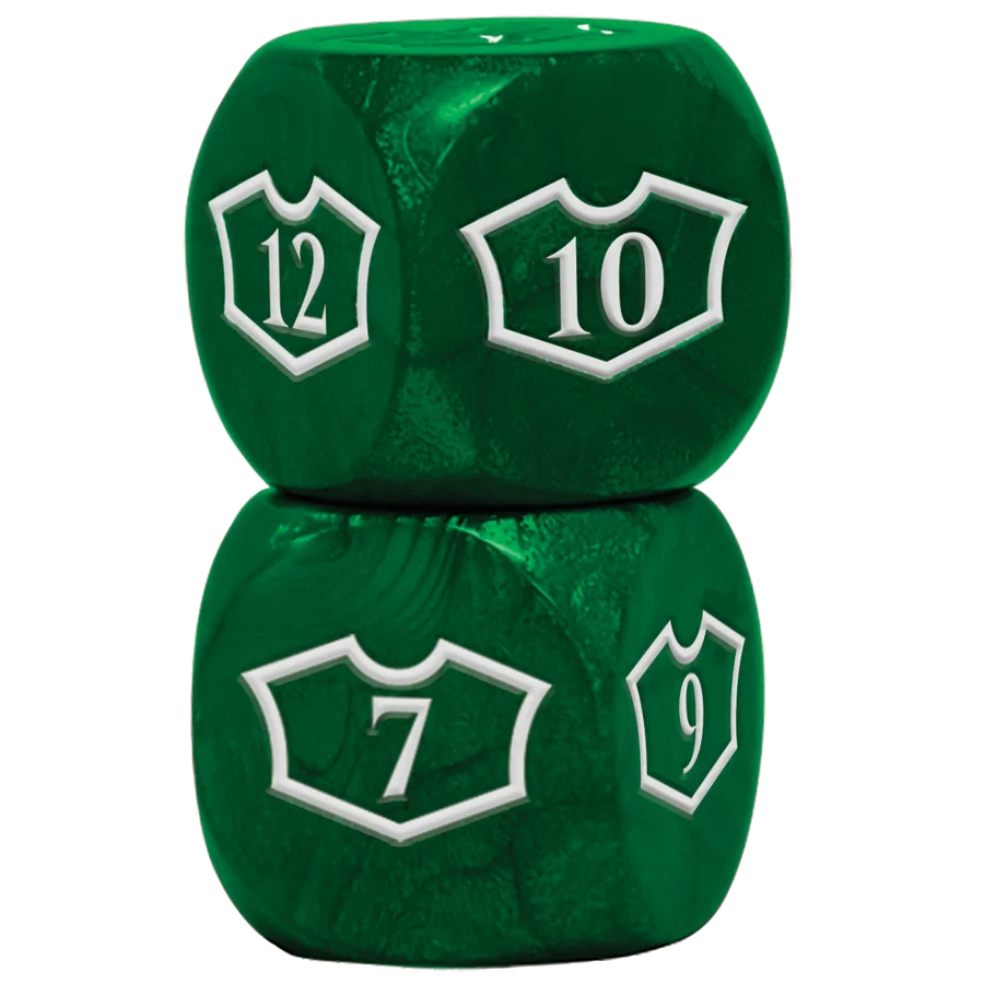 Ultra Pro | MTG: Set de dados de lealtad Deluxe - Verde bosque - (4 unidades)