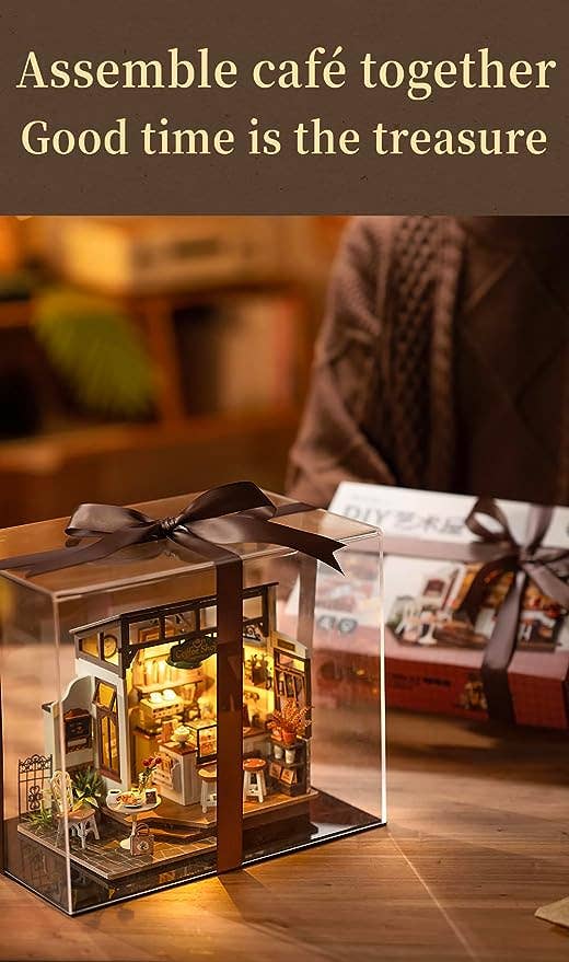 Rolife Slow Life Café DIY Miniature House Craft Dollhouse