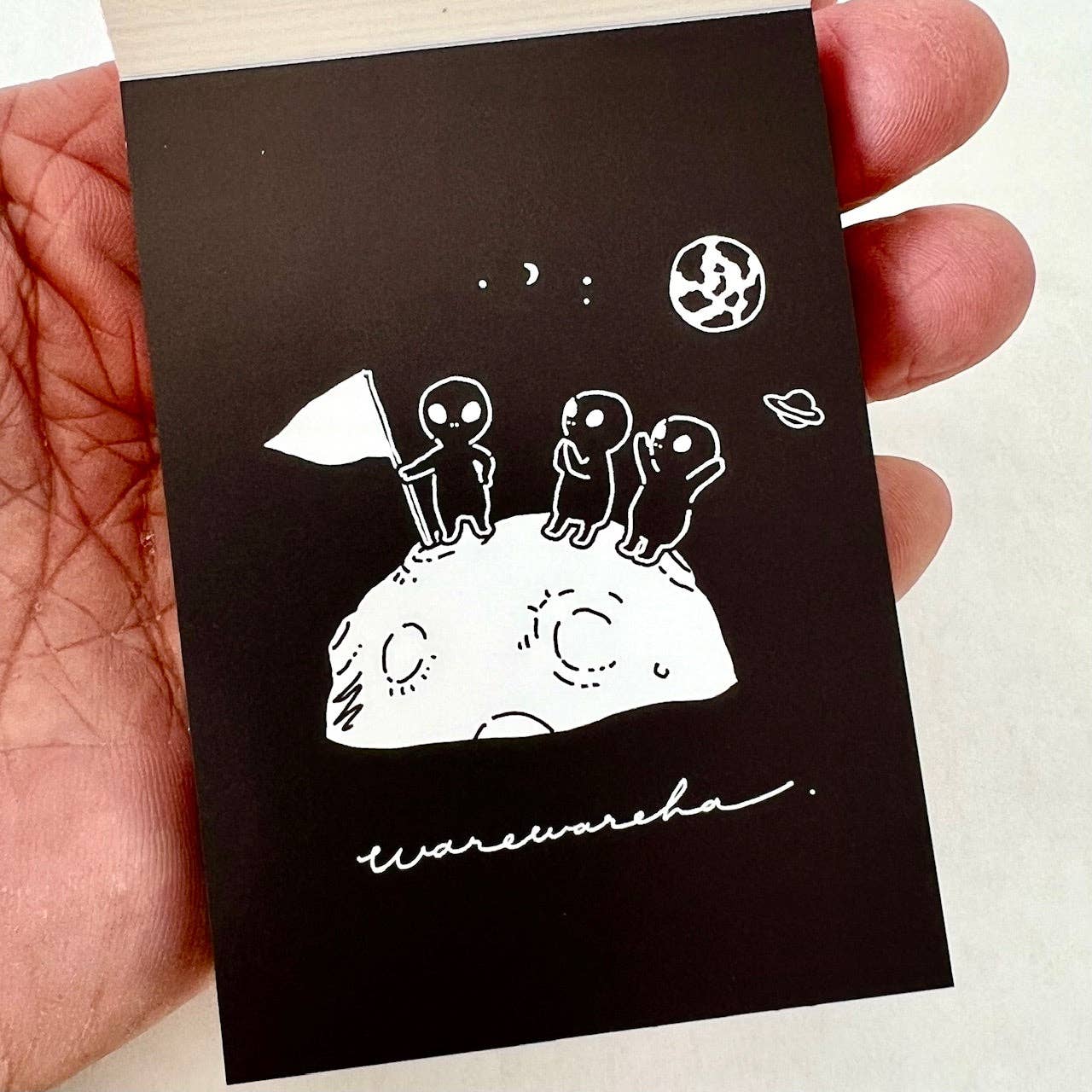 113692 CRUX Alien Landing Mini Notepad-10