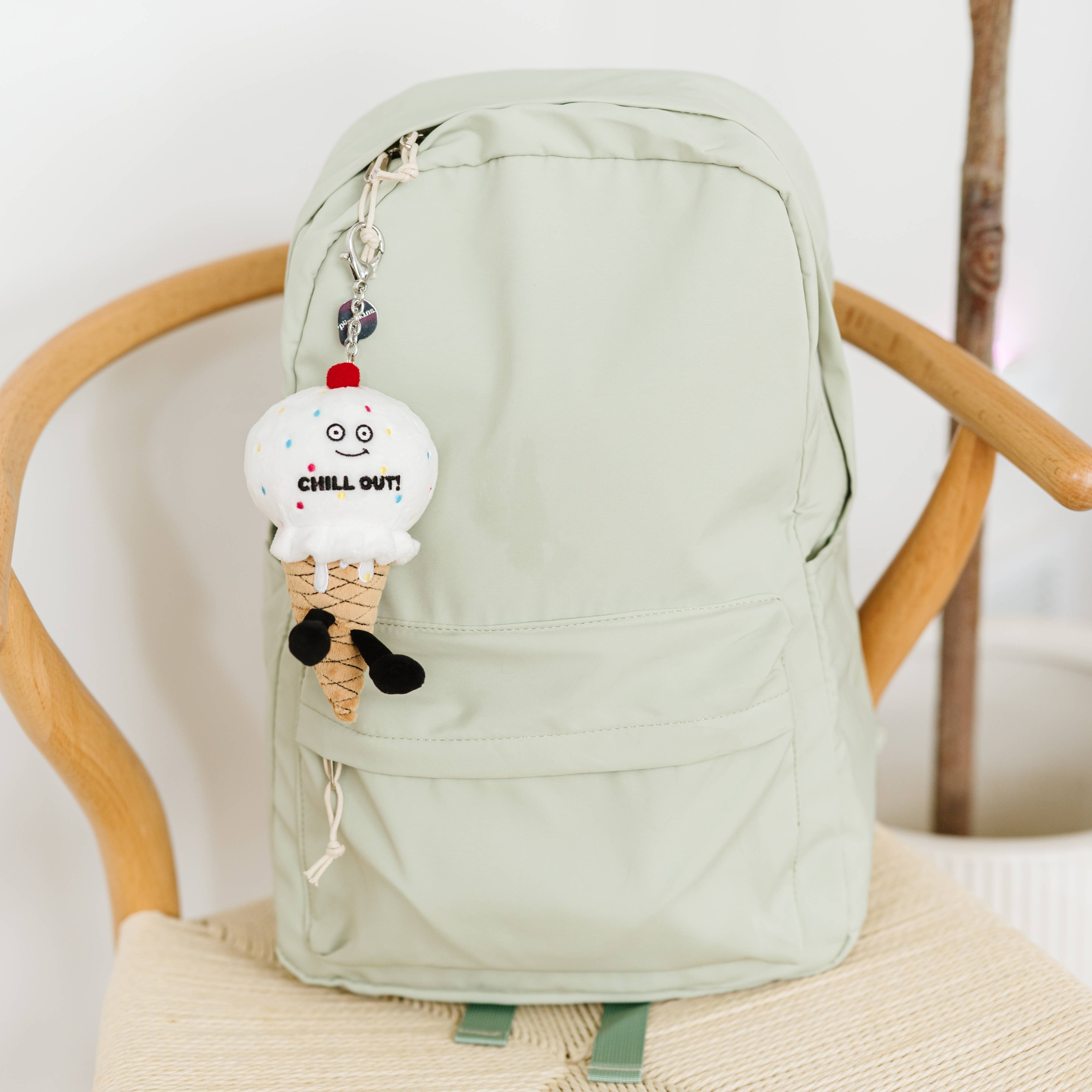 Plush Ice Cream Bag Charm Soft Cuddly Toy Funny Cute Gift