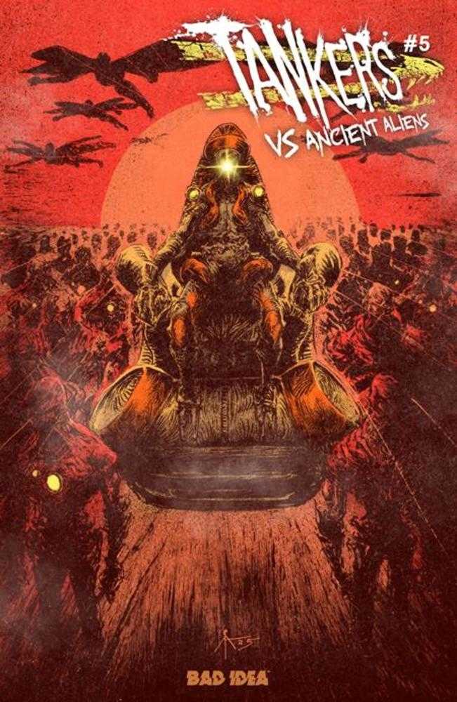 Tankers vs Ancient Aliens #5 (De 5) Portada B Variante de Caleb Ady