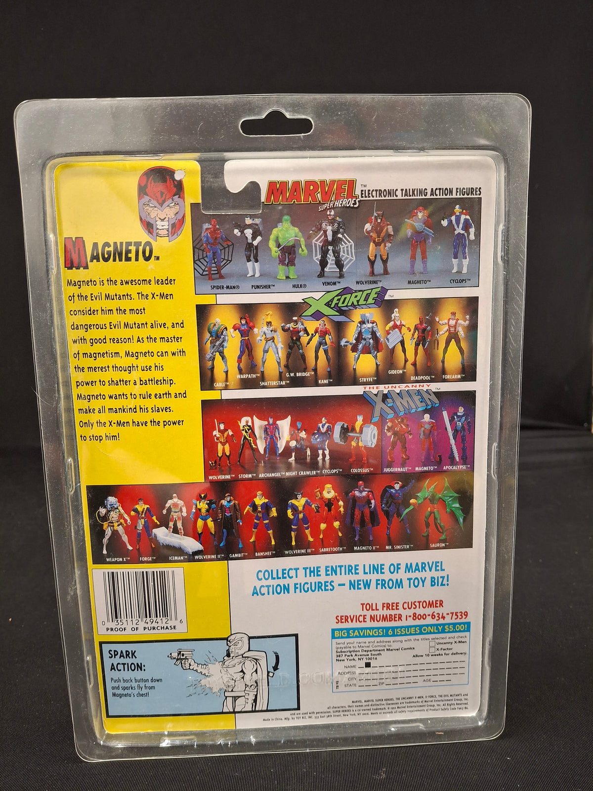 Uncanny X-Men: Magneto Super Spark - Action Figure (1992)