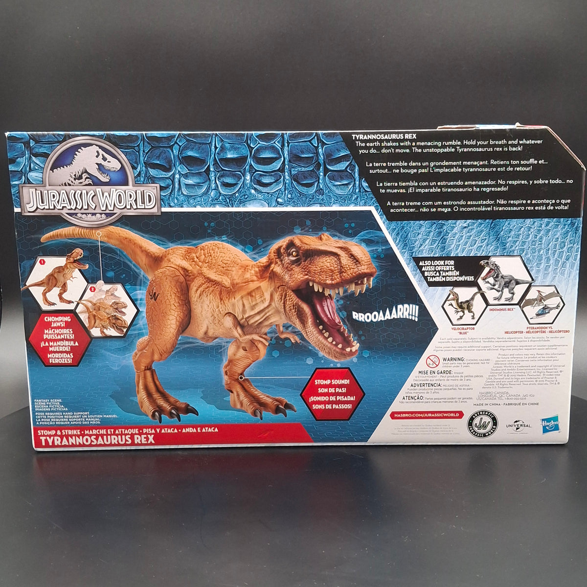 Jurassic World Stomp And Strike Tyrannosaurus Rex Figure