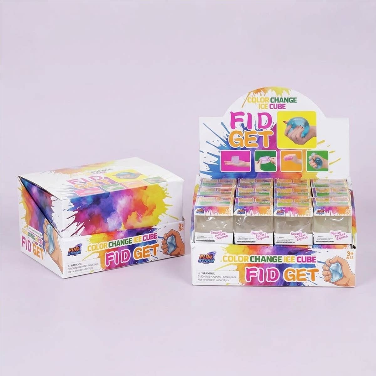 UPD CCHS Color Change Ice Cube 1.4" Fidget Squishy - 24pcs