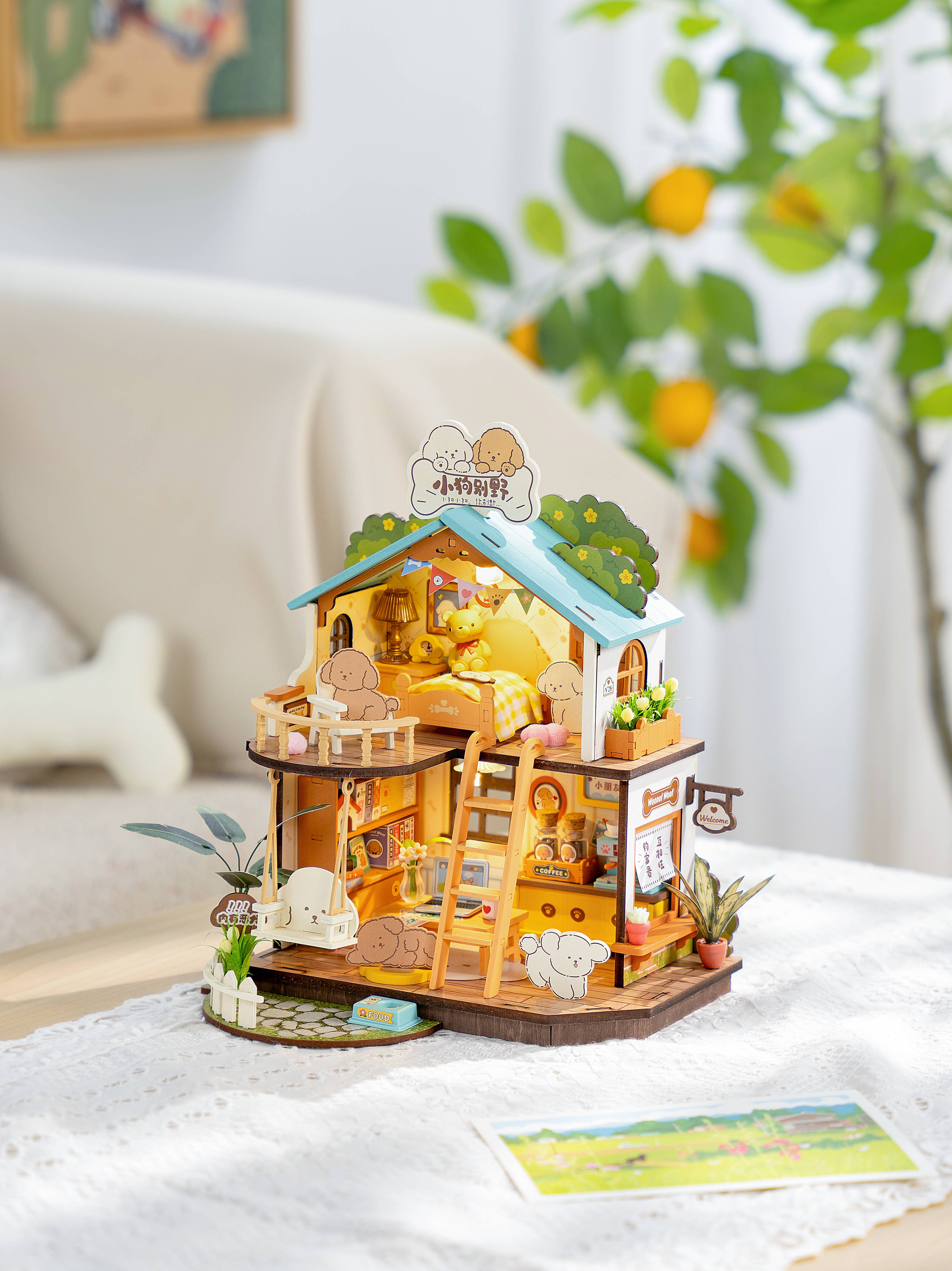 Rolife: Puppy's Cozy Villa DIY kit Miniature House Puzzles DG169