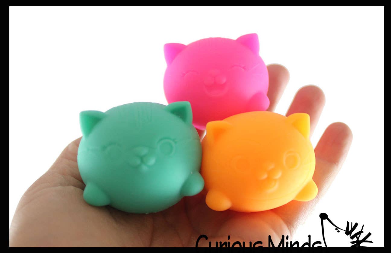 Bola elástica rellena de masa suave NeeDoh Teenie Cool Cat Groovy