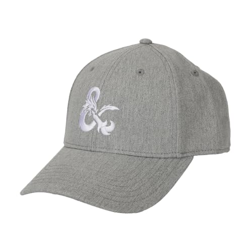 Dungeons & Dragons Embroidered Logo Gray Traditional Adjustable Hat