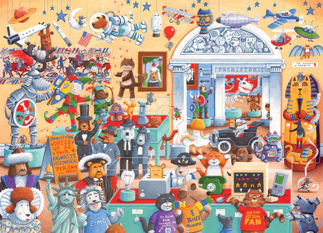 Puzzle: Cats and Dogs Museum (Family Sized for All Ages)