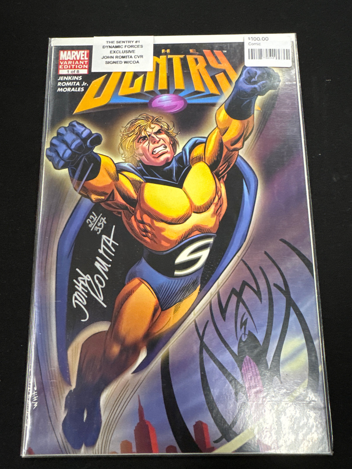 The Sentry #1 (2005) – Dynamic Forces Signed Edition with COA – John Romita Jr. Cover