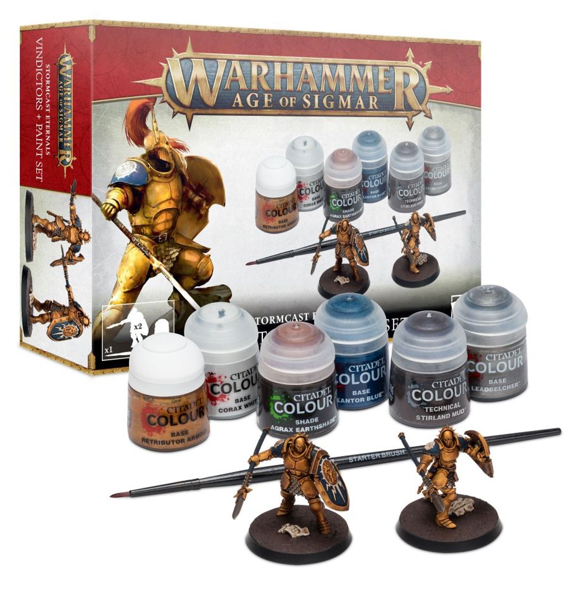 Warhammer Age Of Sigmar: STORMCAST ETERNALS VINDICTORS + SET DE PINTURAS