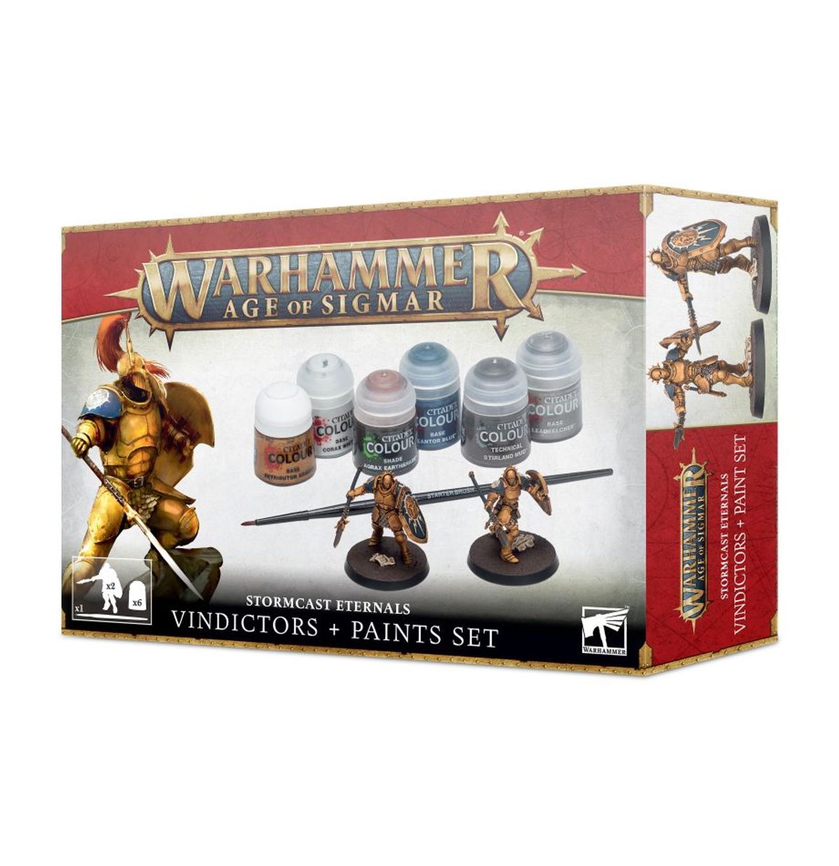 Warhammer Age Of Sigmar: STORMCAST ETERNALS VINDICTORS + SET DE PINTURAS