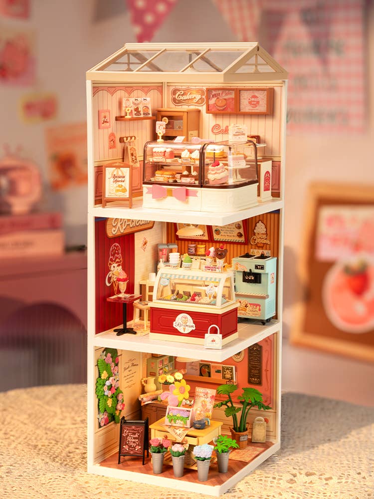 DW019B Rolife Tasty Cake Shop DIY Miniature House