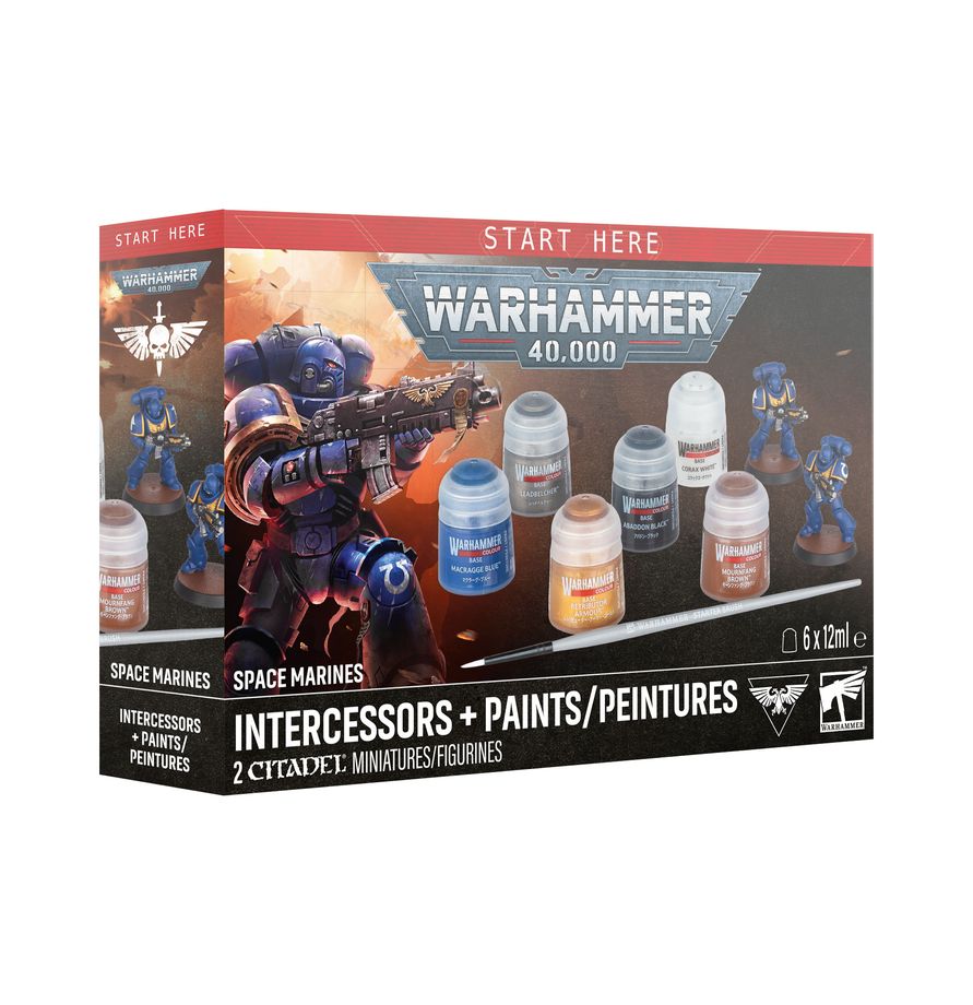 Warhammer 40K: Intercessors + Paints Set