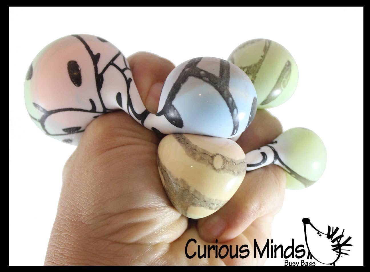 Nee-Doh Press-Doh Blank Black and White Color Changing Soft