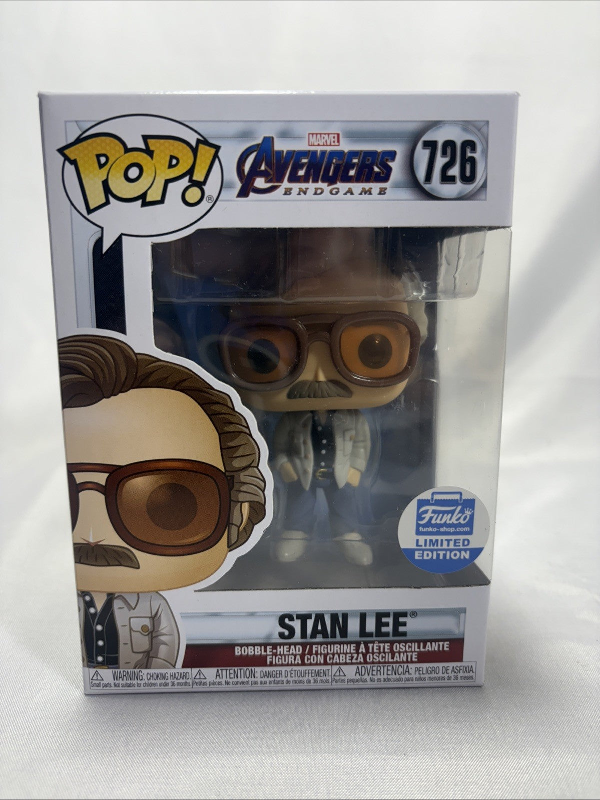 Funko Pop Avengers Endgame Stan Lee #726 Funko Exclusive JJ0230JW0