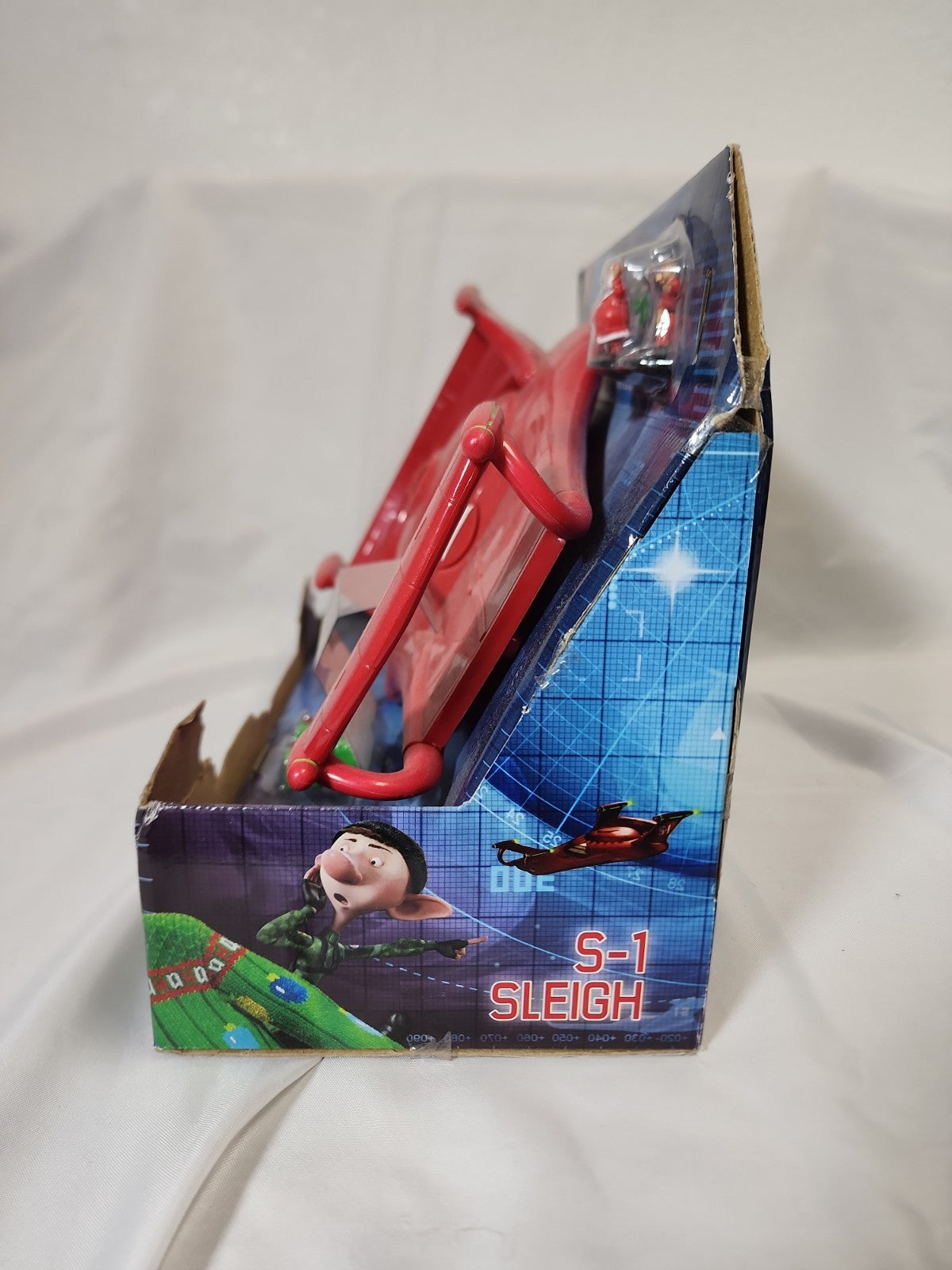 2011 The Bridge Direct Arthur Christmas S-1 Sleigh With 3 Mini Figures JJ-B-351