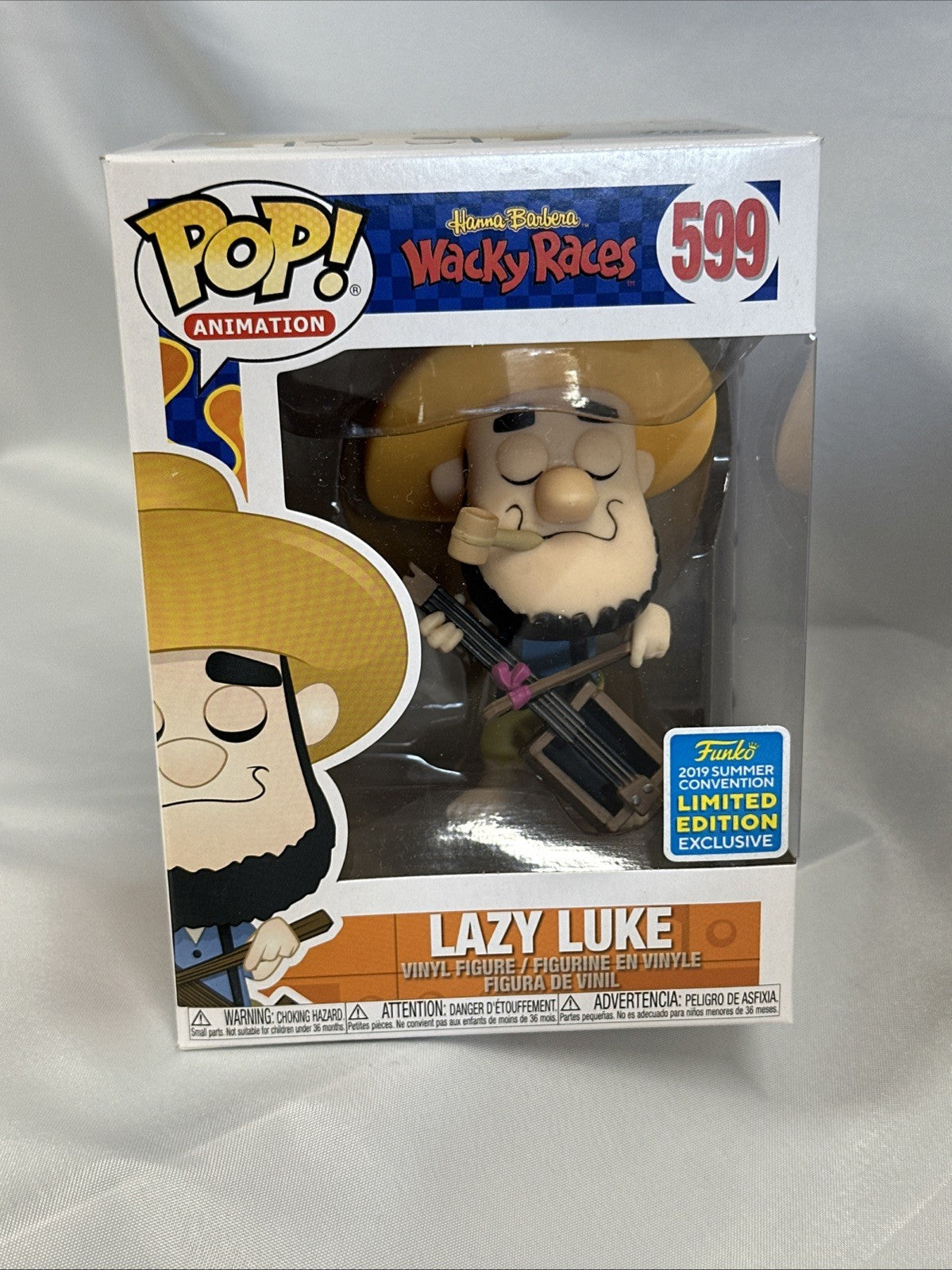 Funko Pop Animation 599 Lazy Luke 2019 Summer Convention Exclusive JJ0220WH0
