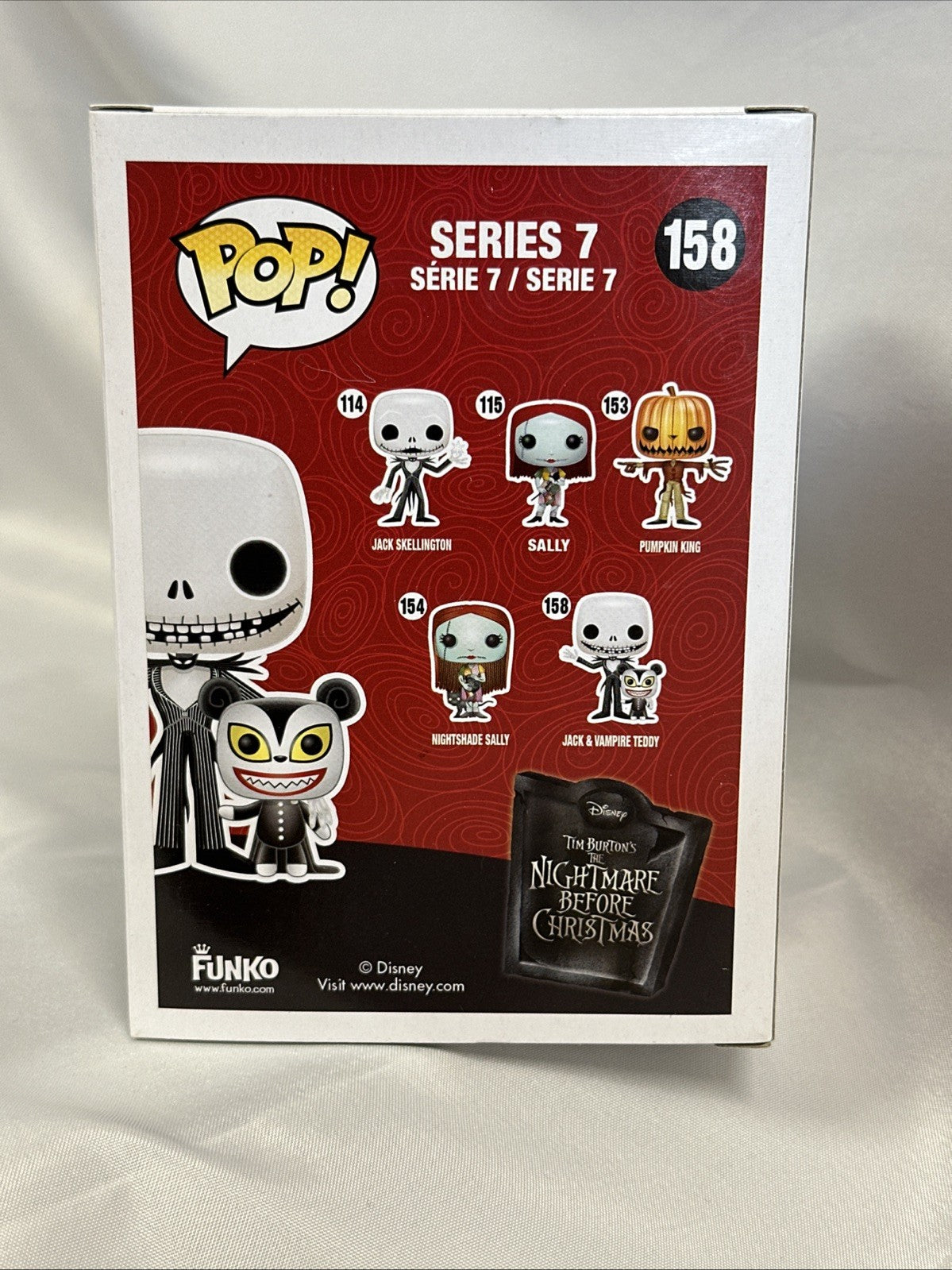 Funko Pop! Disney Jack & Vampire Teddy 158 NYCC Limited Edition Vinyl JJ0220WH2