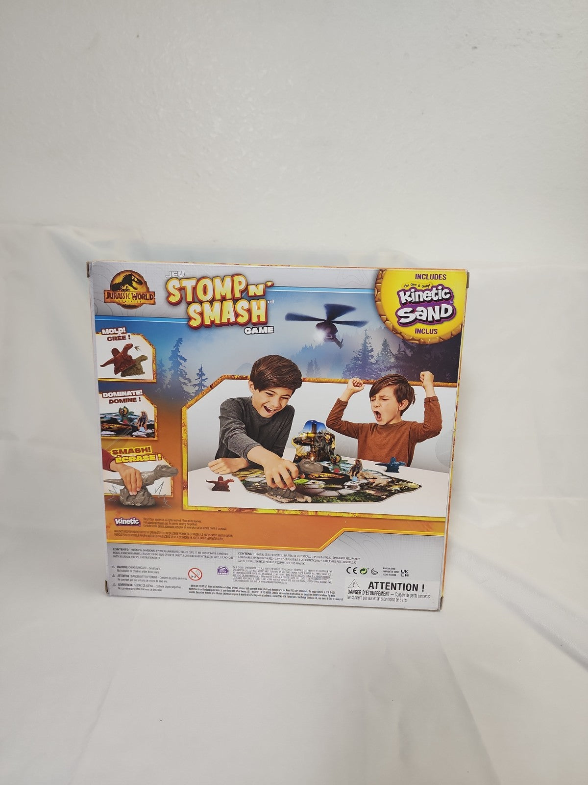 JURASSIC WORLD Dominion Stomp N Smash Game 2021 Spin Master|Kinetic Sand,JJ-B-302