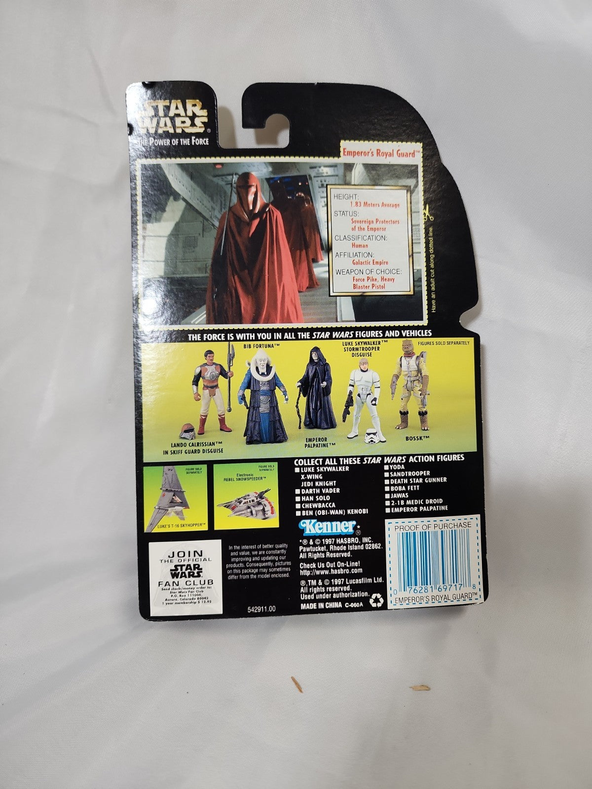 Star Wars Power Of The Force Green Card Hologram Emperors Royal Guard,JJ-A-035
