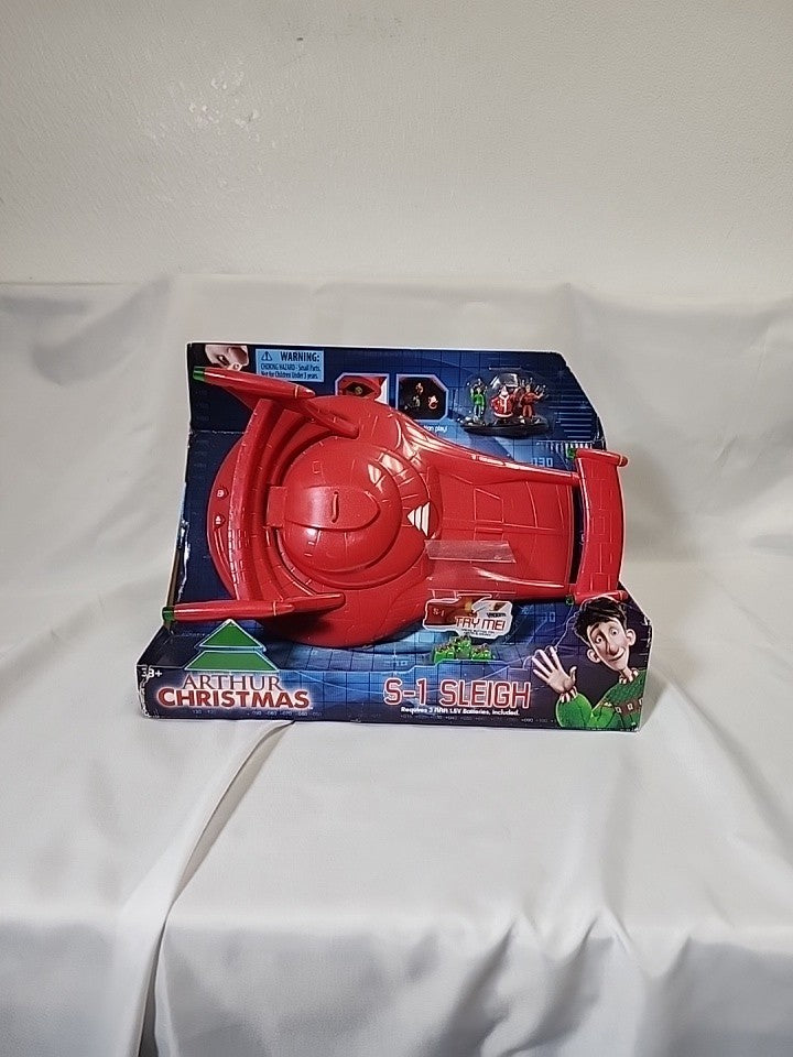 2011 The Bridge Direct Arthur Christmas S-1 Sleigh With 3 Mini Figures JJ-B-350