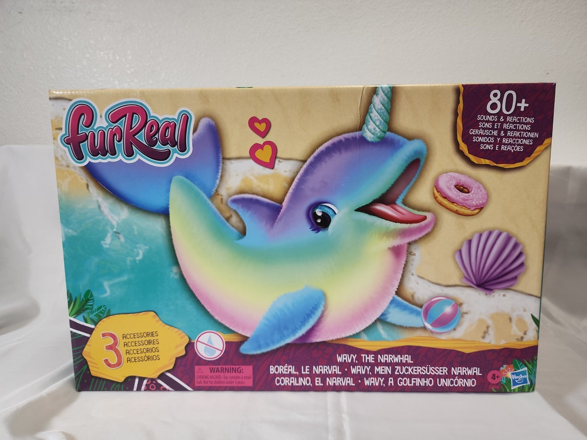 FurReal Wavy The Narwhal Interactive Animatronic Plush Toy,JJ-B-020