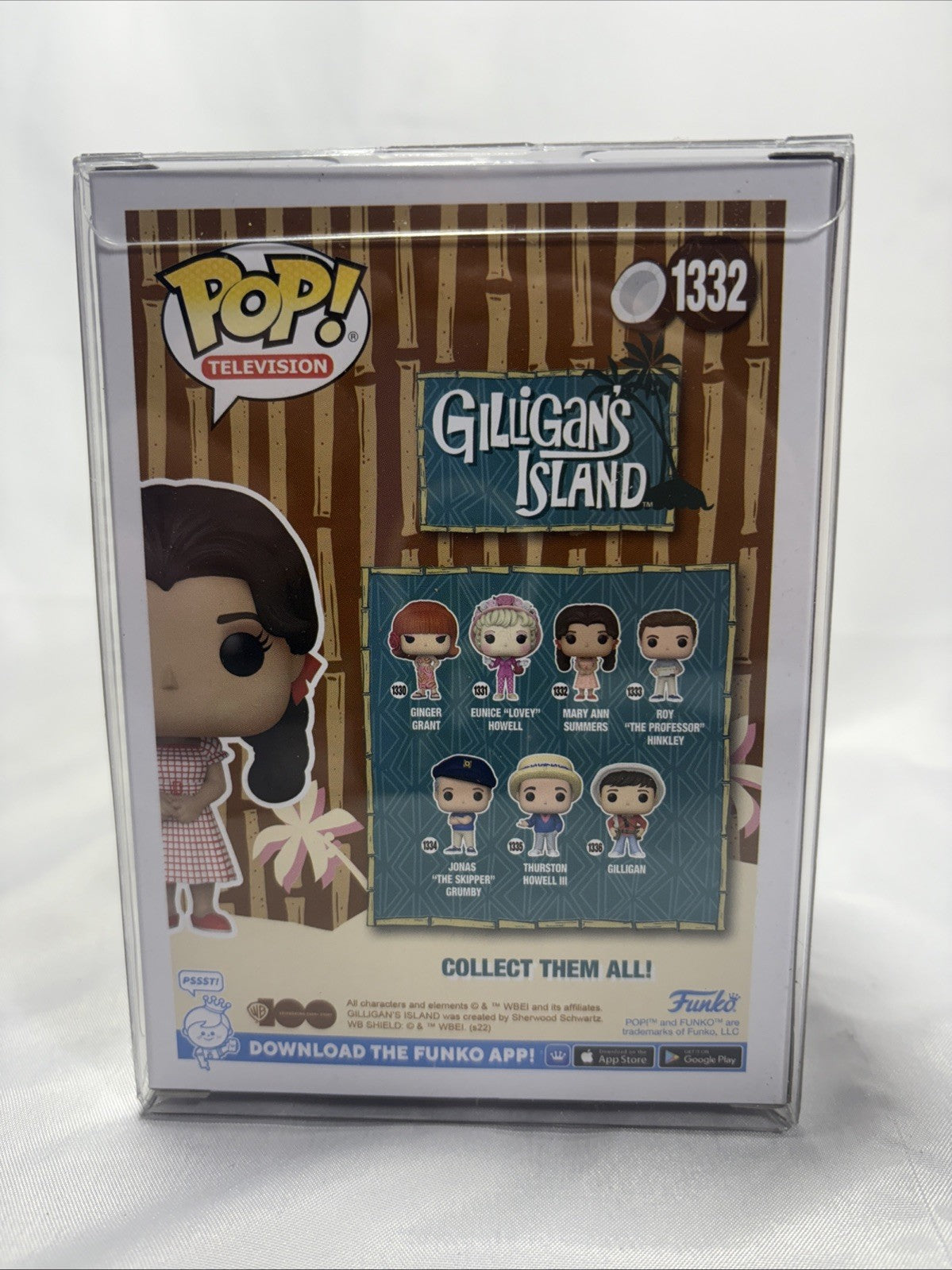 Funko Pop Mary Ann Summers 1332 Gilligan's Island TV WB Exclusive JJ0230JW2