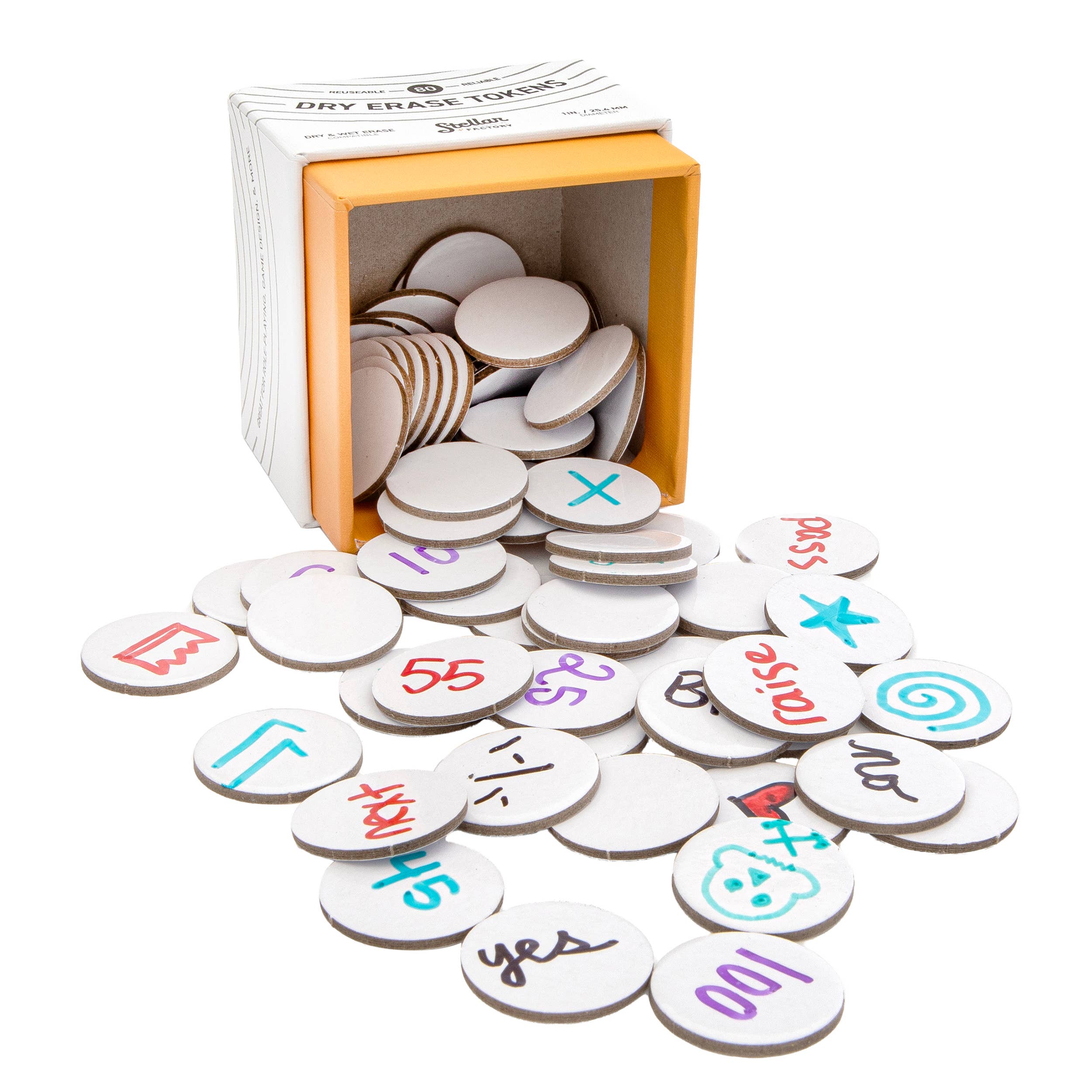 Dry Erase Tokens: Reusable for DIY, Game Design, and RPGs