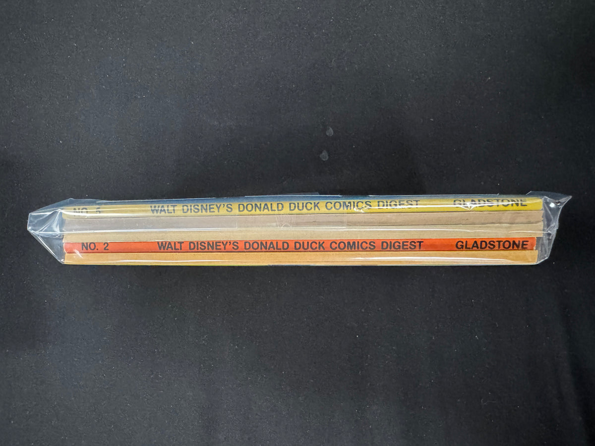 Walt Disney's Donald Duck Comics Digest #1–5 Complete Set – Gladstone Publishing (1986–1987)