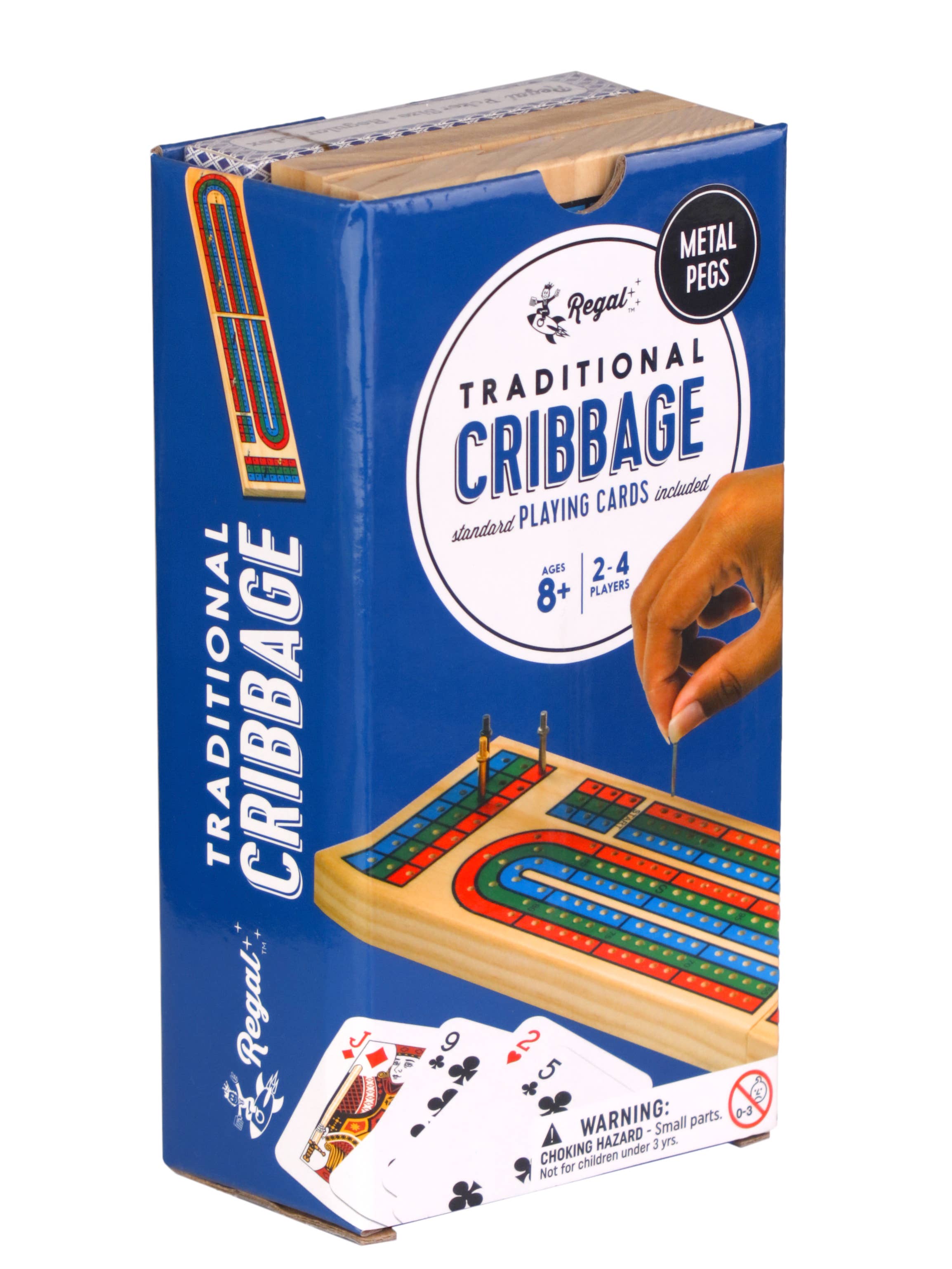 Juego de mesa plegable Cribbage Classic de 3 pistas