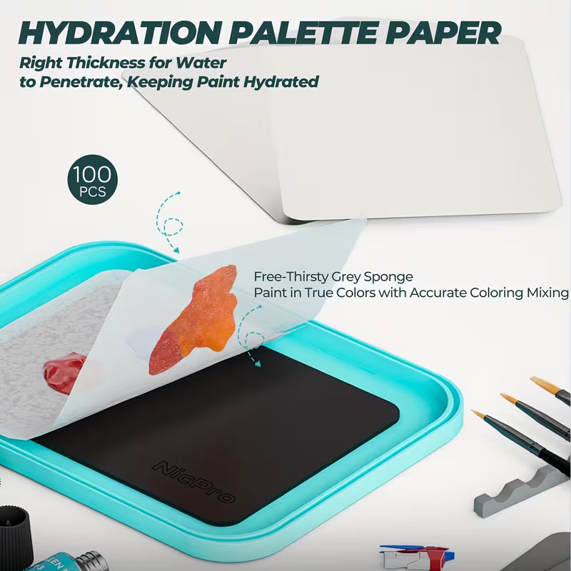 Artist Paint Palette: Wet Palette 2-in-1 Combo
