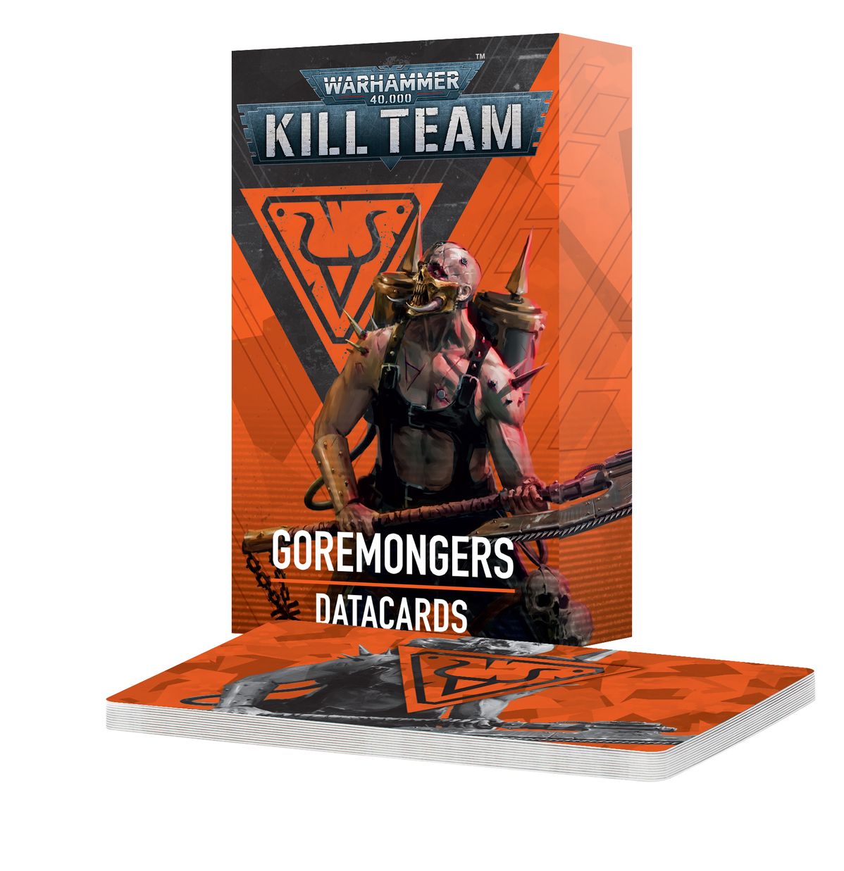 Tarjetas de datos de los Goremongers del Kill Team de Warhammer 40000 (INGLÉS)