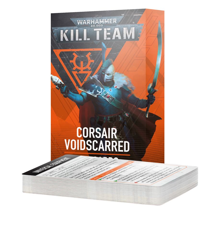 Warhammer 40000 Kill Team: Tarjetas de datos de Corsair Voidscarred