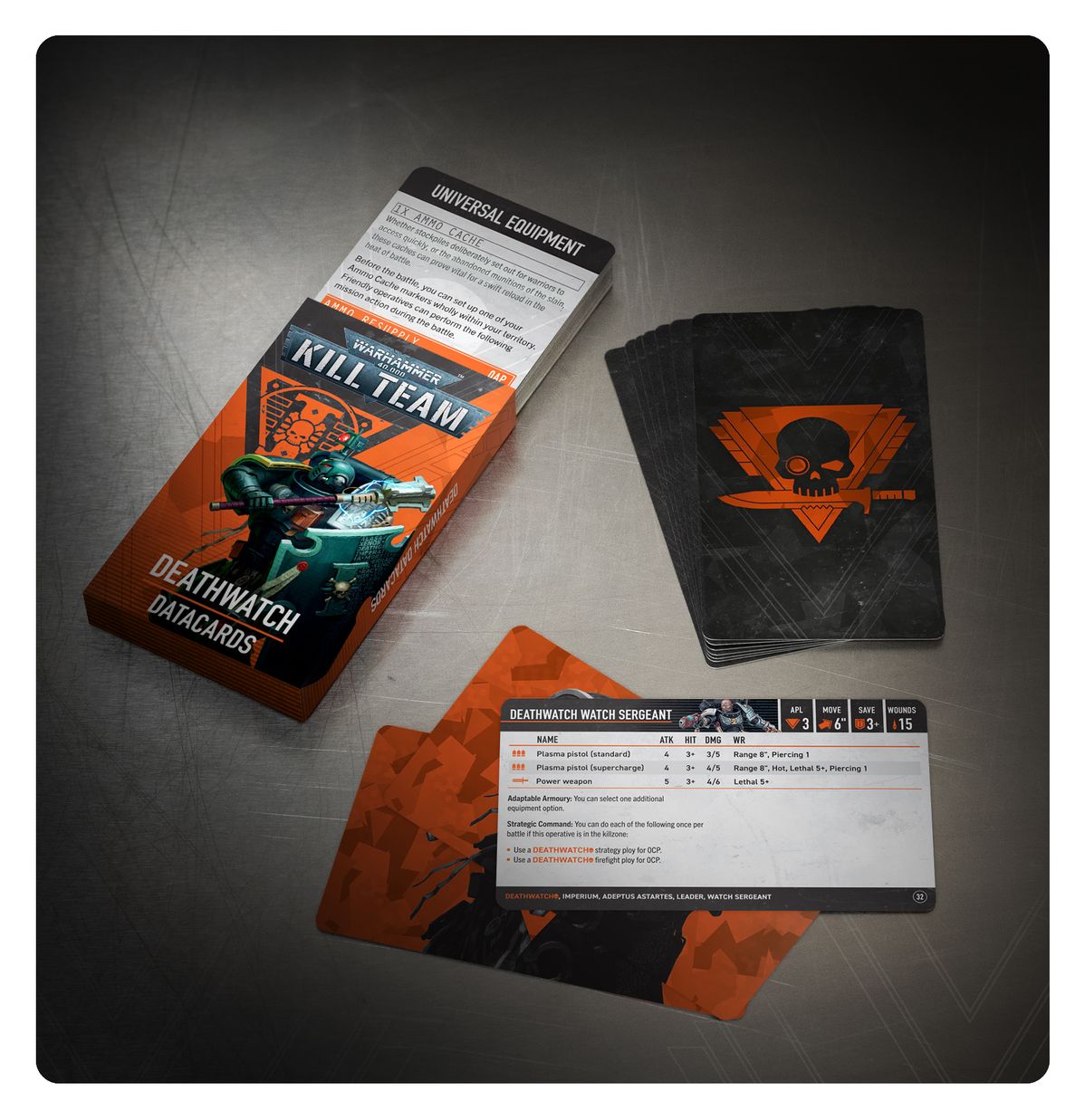 Warhammer 40000 Kill Team Deathwatch Datacards