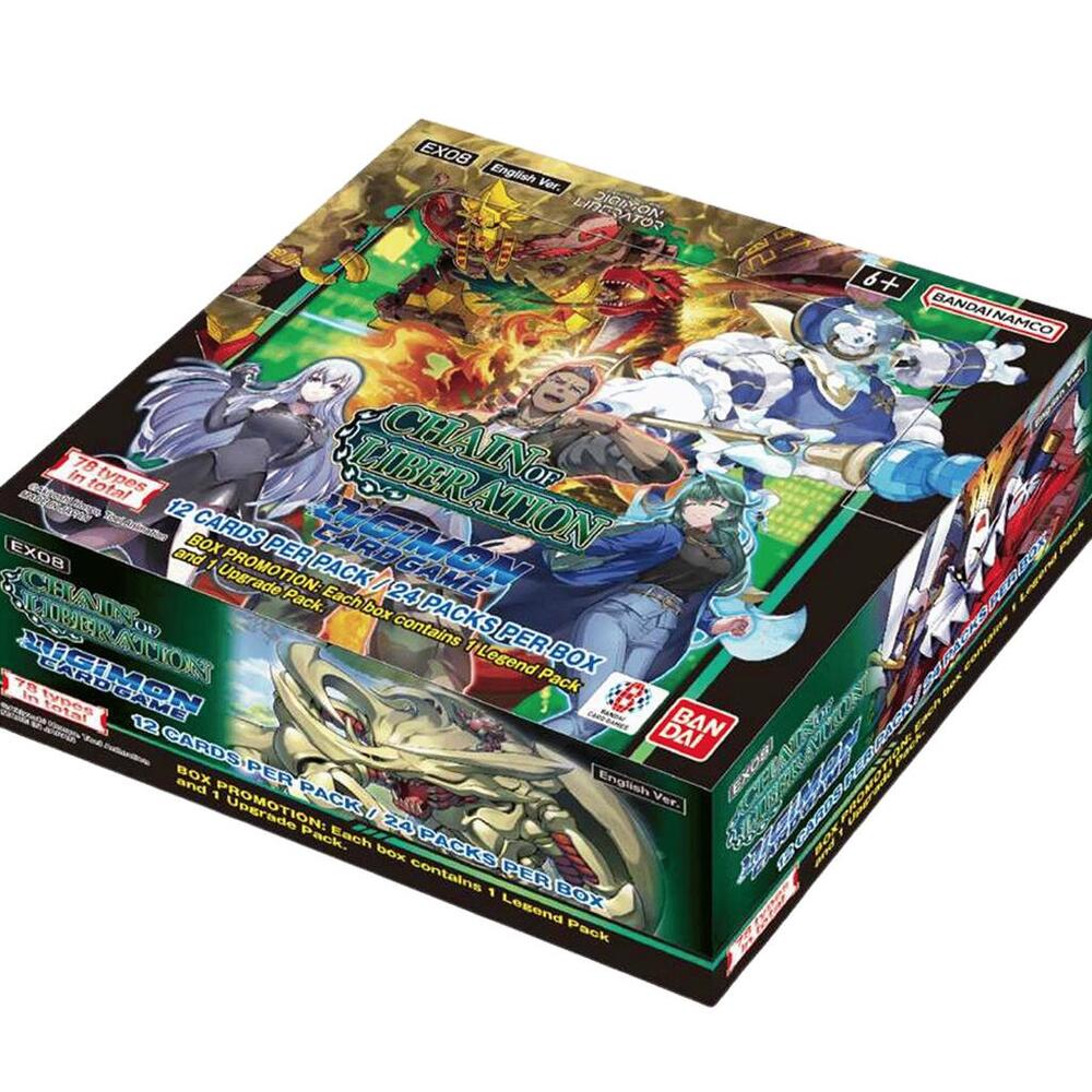 Caja de sobres del juego de cartas Digimon: Cadena de liberación (EX08)