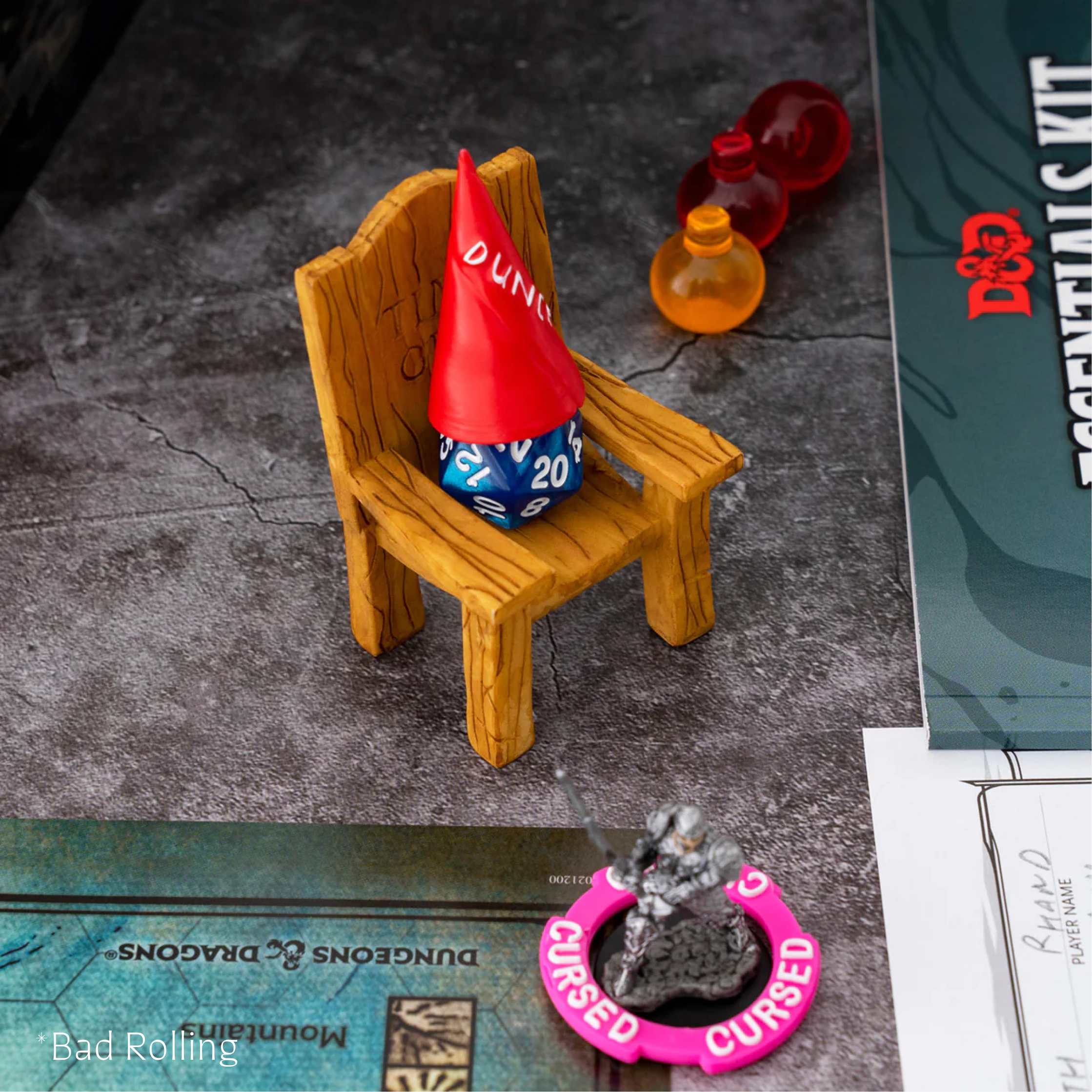 Dice Jail Chair & Dunce Hat