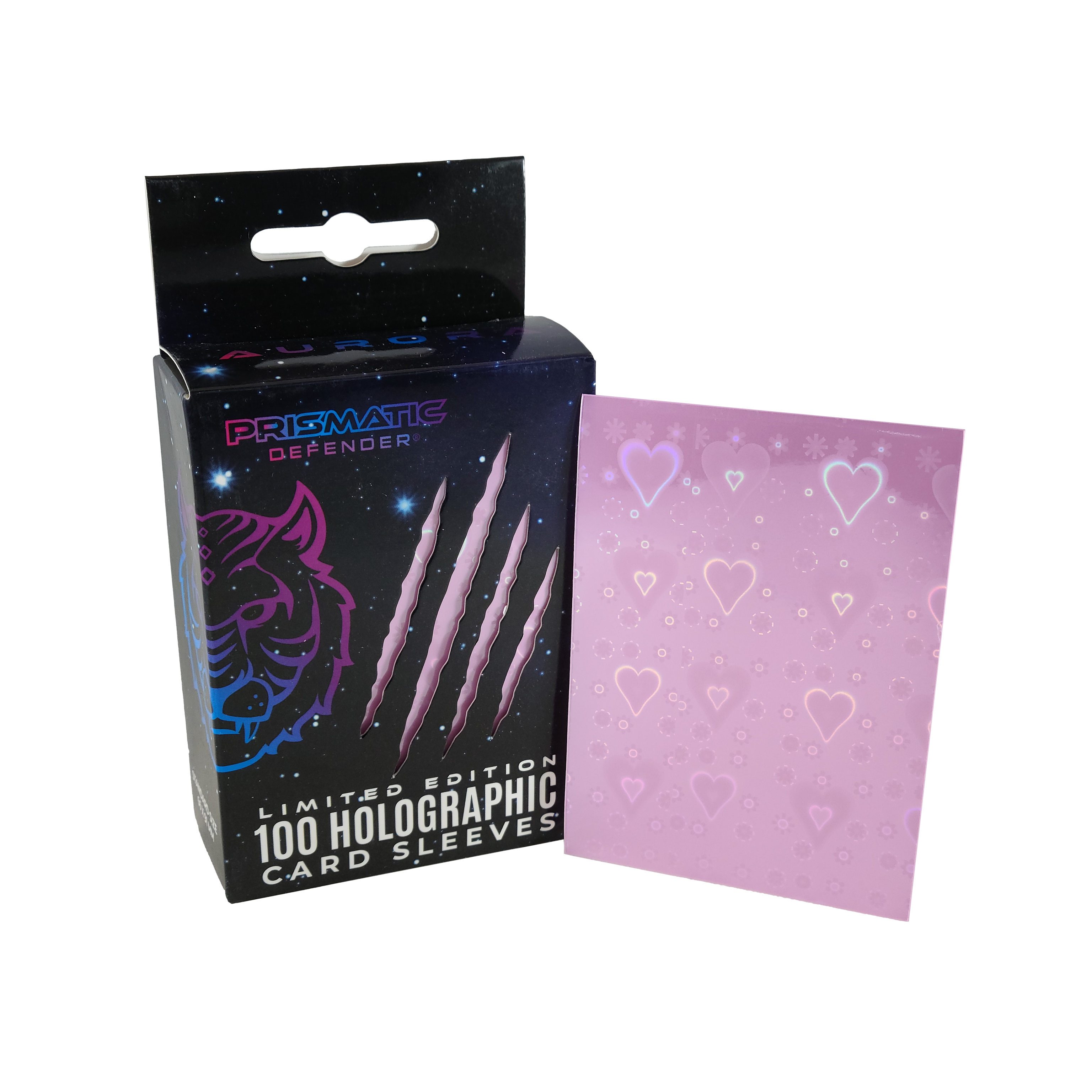 Prismatic Defender: Holographic Card Sleeves - Standard Size - 3 Foil Designs