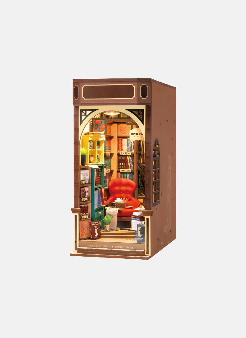 Bookstore Robotime Rolife DIY Kit Book Nook 3D Puzzles