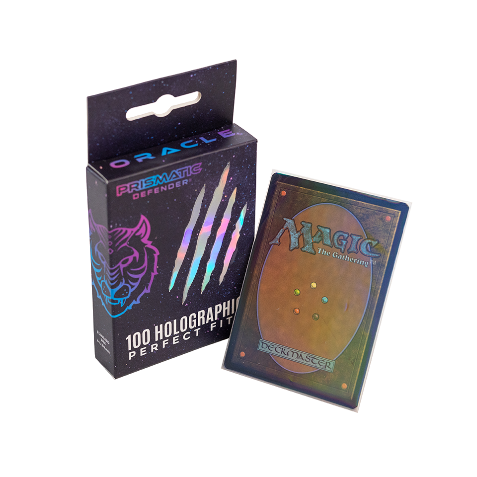 Prismatic Defender: Holographic Perfect Fit Sleeves - Standard Size - 5 Foil Designs