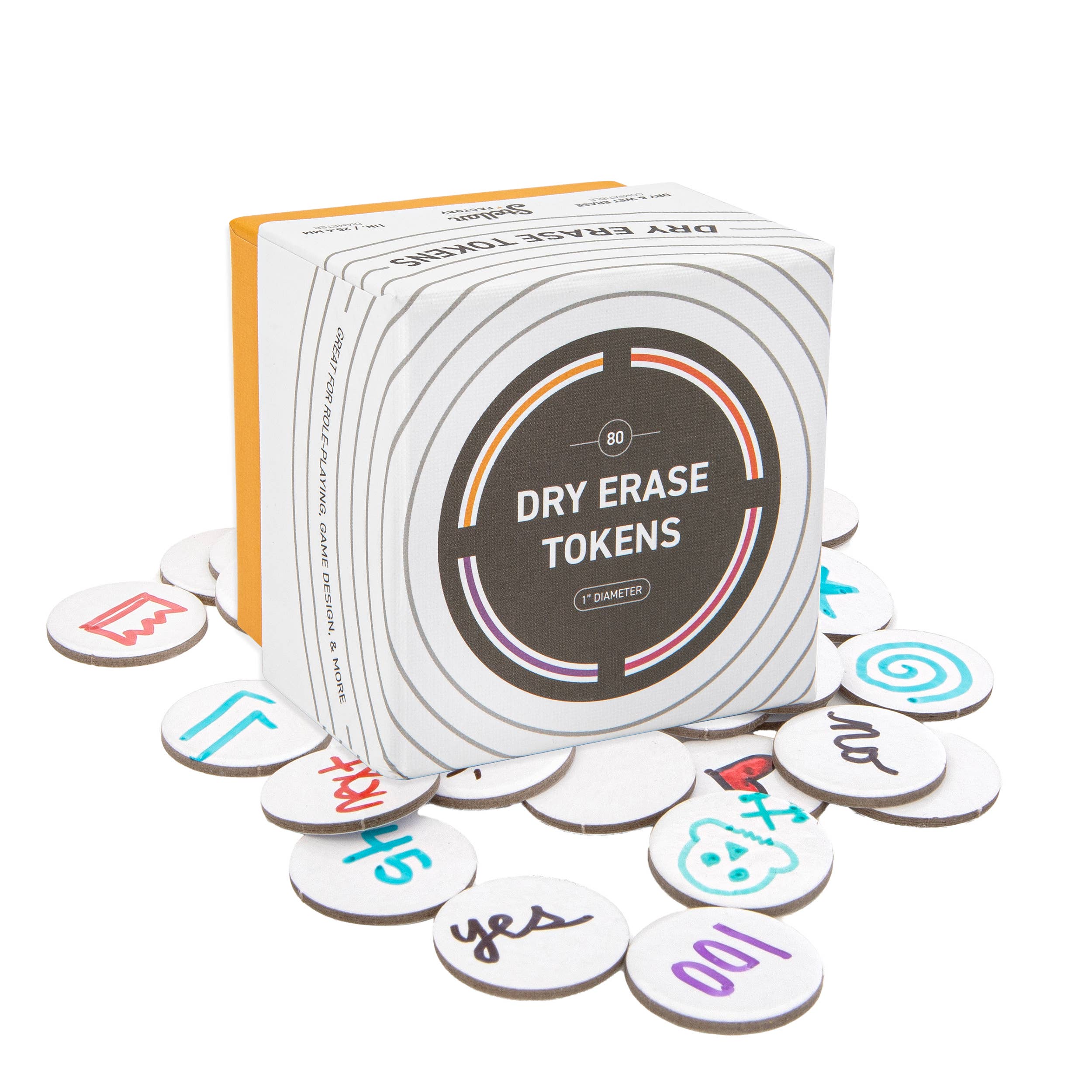 Dry Erase Tokens: Reusable for DIY, Game Design, and RPGs